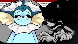 FNF Vaporeon vs Sonicexe  Disturbance The Disk Origins [upl. by Khalsa]