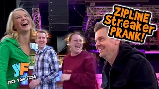 Zipline Streaker Prank  Jack Vale [upl. by Phylis]