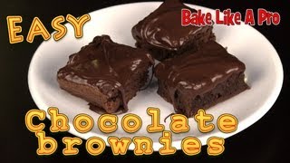 Easy Chocolate Brownies Recipe [upl. by Toiboid]