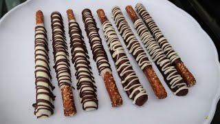 CHOCOLATE COVERED PRETZEL RODS [upl. by Juli]