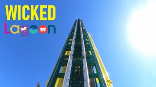 WICKED Vertical Launch Roller Coaster POV  Lagoon Utah [upl. by Iny]