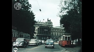 1964  Wien  Autofahrt  Vienna  Car Ride  8mm  1960s  Austria  1960er  Österreich [upl. by Kries]