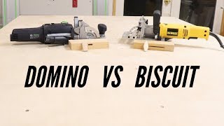 Biscuit Joiner vs Festool Domino [upl. by Annatsirhc14]