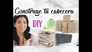 Haz tu cabecera con periódico y cartón  DIY low cost [upl. by Pachton]