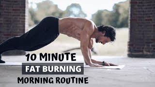 10 MINUTE FAT BURNING MORNING ROUTINE  Do this every day  Rowan Row [upl. by Yadsendew576]