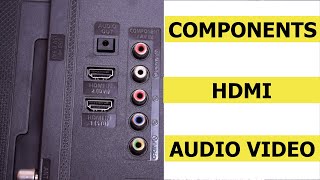 Tvs ComponentsHDMI and AV Explained [upl. by Yewed]