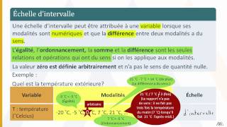 Les échelles de mesure [upl. by Sergias]