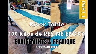 PART13 COMMENT FAIRE RIVER TABLE TOUT SAVOIR sur la RESINE EPOXY  RIVER TABLE RESIN 100 KILOS [upl. by Ahmar]