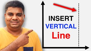 How to Add Vertical Line In Excel GraphChart [upl. by Goer]