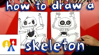 How To Draw A Skeleton [upl. by Eveam]