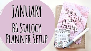 January Setup  B6 Stalogy Planner [upl. by Falk618]