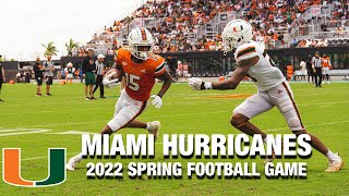 2022 Miami Hurricanes Spring Football Game [upl. by Anitra]