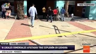 Anzoátegui  16 locales comerciales afectados tras explosión en Lechería  VPItv [upl. by Fanchet]