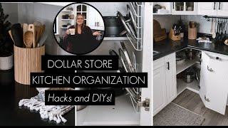 Dollar Store Kitchen Organization Hacks amp DIYs [upl. by Erreit]