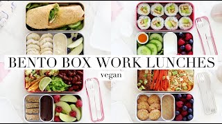 Bento Box Work Lunches 10 Vegan AD  JessBeautician [upl. by Anel]