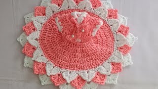 Beautiful crochet dress for Laddu Gopal No 4 to 5 part1 [upl. by Thoer]