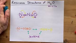 Resonance Structures of N2O dinitrogen monoxide nitrous oxide [upl. by Chesney]