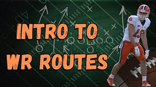 Intro To Wide Receiver Routes In American Football [upl. by Eedahs]