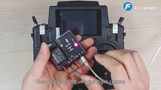 flysky PL18 remote control to adjust the H1 helicopter flight control programming [upl. by Resneps701]