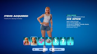 ICE SPICE SKIN RELEASE DATE IN FORTNITE ITEM SHOP [upl. by Huberto]