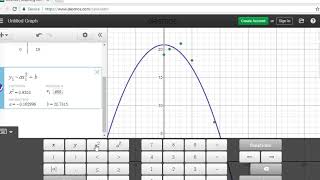 Quadratic Regression Desmos [upl. by Trebeh]