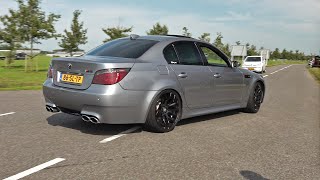 BMW M5 E60 V10 with Eisenmann Exhaust Revs amp Accelerations [upl. by Shakespeare]