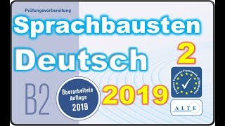 Telc B2 Prüfung Modelltest 2 B2 allgemein Sprachbausteine Deutsch 10112019 [upl. by Heda551]