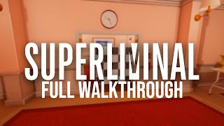 Superliminal  Full Walkthrough No Commentary [upl. by Airdnaid]