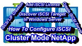 How To Configure iSCSI In SVM And Windows Server  Netapp Cluster Mode [upl. by Osmo]