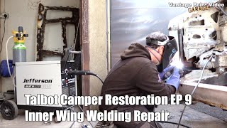 Talbot Express Inner Wing Welding Repairs Camper Van Restoration 9 [upl. by Theola]