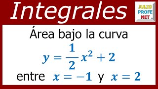 ÁREA BAJO UNA CURVA  Ejercicio 2 [upl. by Mildrid59]