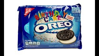 Birthday Cake Oreos Unwrapping [upl. by Deeraf]