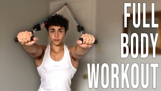 Full Body Resistance Band Workout At Home Workout [upl. by Nelrah]