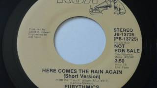 Eurythmics Here Comes The Rain Again 45rpm short edit promo [upl. by Kennith70]