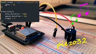 Piezo buzzer music  ESP32  piezo32lua [upl. by Gauldin104]