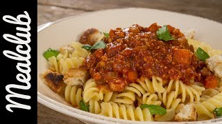 TofuBolognese vegan  MealClub [upl. by Erdnoid]