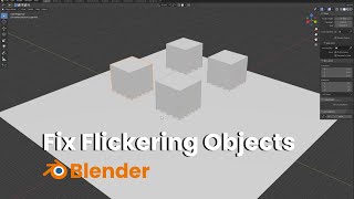 How to fix Flickering Objects  Blender [upl. by Cartie]