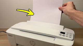 HP Deskjet 3700 Series Printer How to Load Paper [upl. by Rozele]