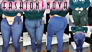 Fashion Nova Plus Size Jeans Same Size Same Fit [upl. by Paige]