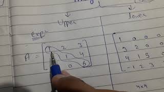 Upper Triangular and Lower Triangular Matrix Concept of Triangular matrices in HindiUrdu [upl. by Acyssej689]