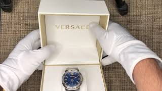 Unboxing and Reviewing The Versace Greca Logo Watch 41mm [upl. by Iorio]