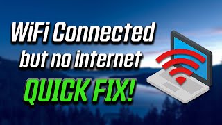 How to Fix WiFi Connected but No Internet Access in Windows 10 Laptop [upl. by Gally]