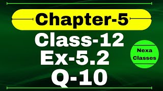 Class 12 Ex 52 Q10 Math  Differentiability  Q10 Ex 52 Class 12 Math  Ex 52 Q10 Class 12 Math [upl. by Lectra]