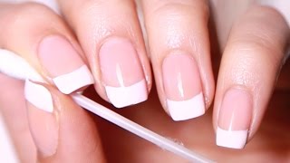 DIY French Manicure salon nails at home [upl. by Ternan45]