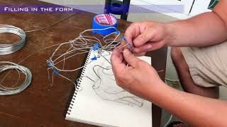 Wire Sculpture Tutorial [upl. by Ahsinar984]