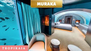 THE MURAKA Maldives Underwater Hotel Room Inside Look [upl. by Saito]