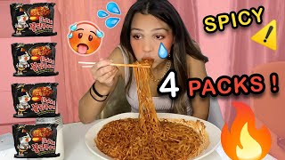 MUKBANG NOUILLES TRÈS PIQUANTES CHALLENGE 🥵 [upl. by Artenra434]