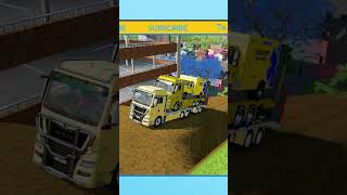 TRANSPORTING EXCAVATOR MIXER TRUCK EMERGENCY CAR TO GARAGE [upl. by Aeresed]