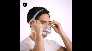 Fitting tips  Full face CPAP mask  ResMed AirFit™ F30 [upl. by Elenaj]