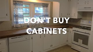 DIY kitchen cabinet build CHEAP AND EASY [upl. by Agnizn]